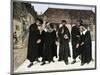 John Calvin and the Four Syndics Founding the Seminary Which Became the College of Geneva, 1559-null-Mounted Giclee Print