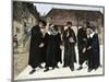John Calvin and the Four Syndics Founding the Seminary Which Became the College of Geneva, 1559-null-Mounted Giclee Print