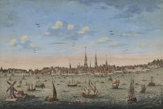 A south east view of the great town of Boston in New England in America, 1730-60-John Carwitham-Giclee Print