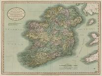 Vintage Map of Ireland-John Cary-Laminated Art Print
