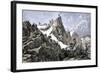 John Charles Fremont (1813-1890) Planting the American Flag on the Rocky Mountains in Colorado in 1-null-Framed Giclee Print