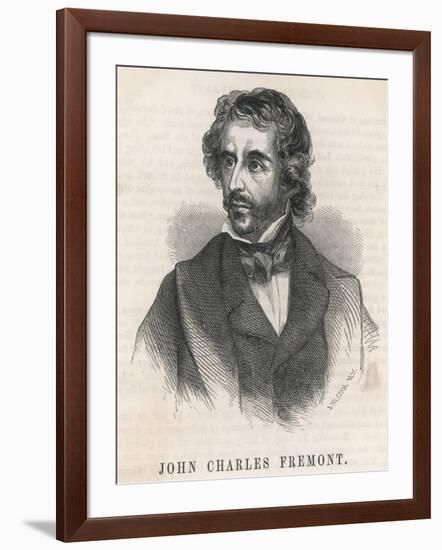 John Charles Fremont American Soldier and Explorer-null-Framed Art Print