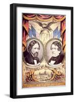 John Charles Fremont's Republican Party Poster, 1856 (Colour Litho)-American-Framed Giclee Print