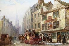 A Stagecoach Settting Out-John Charles Maggs-Giclee Print