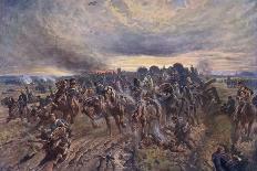British Artillery Entering Enemy Lines at Tel El-Kebir, 1882-John Charlton-Giclee Print