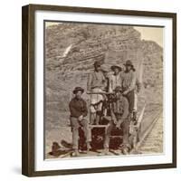 John Chinaman on the Rail Road, C.1870-null-Framed Giclee Print