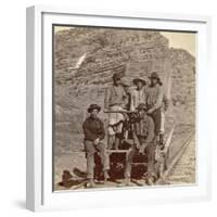 John Chinaman on the Rail Road, C.1870-null-Framed Giclee Print