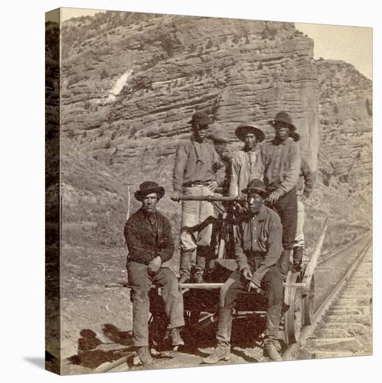 John Chinaman on the Rail Road, C.1870-null-Stretched Canvas