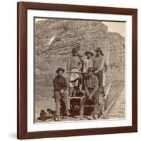 John Chinaman on the Rail Road, C.1870-null-Framed Giclee Print