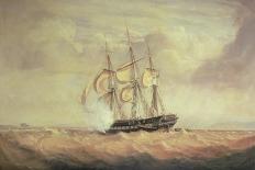 H.M.S. 'Pique', Coming Off the Rocks on the Coast of Labrador on October 23Rd, 1830-John Christian Schetsky-Giclee Print