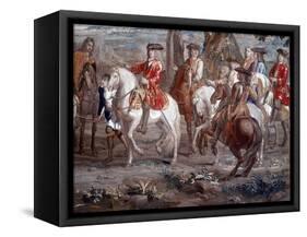 John Churchill, Duke of Marlborough (1650-172) English Soldier, at Battle of Blenheim, 1704-null-Framed Stretched Canvas