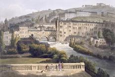 Pulteney Bridge, from 'Bath Illustrated by a Series of Views', Engraved by John Hill-John Claude Nattes-Giclee Print