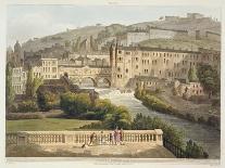 Pulteney Bridge, from 'Bath Illustrated by a Series of Views', Engraved by John Hill-John Claude Nattes-Giclee Print