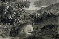 Pulteney Bridge, from 'Bath Illustrated by a Series of Views', Engraved by John Hill-John Claude Nattes-Framed Giclee Print