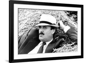 John Cleese Lounging in Hay-Associated Newspapers-Framed Photo