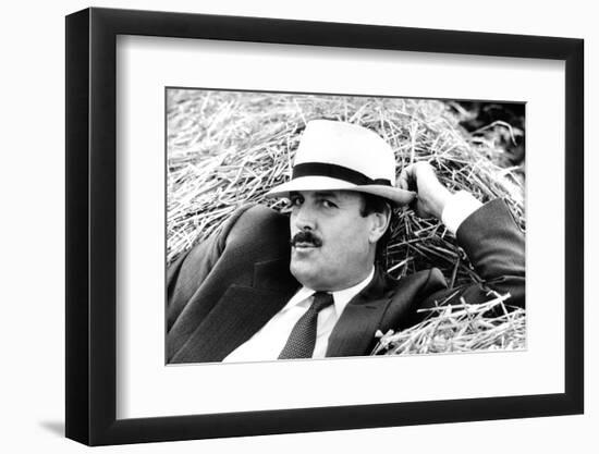 John Cleese Lounging in Hay-Associated Newspapers-Framed Photo