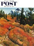"Walk in the Forest" Saturday Evening Post Cover, October 18, 1952-John Clymer-Giclee Print