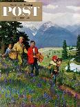 "Hiking in Mountains" Saturday Evening Post Cover, May 31, 1952-John Clymer-Giclee Print