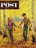"Fall Photo Op" Saturday Evening Post Cover, October 25, 1958-John Clymer-Giclee Print