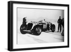 John Cobb in His Napier-Railton, Bonneville Salt Flats, Utah, USA, C1935-C1936-null-Framed Photographic Print