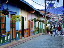 Guatape, Colombia, Outside of Medellin, Small Town known for its 'Zocalos' Panels of Three Dimensio-John Coletti-Photographic Print