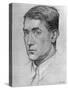 John Collings Squire --William Rothenstein-Stretched Canvas