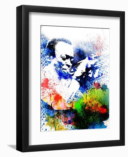 John Coltrane Watercolor-Jack Hunter-Framed Art Print