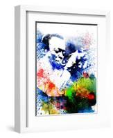 John Coltrane Watercolor-Jack Hunter-Framed Art Print