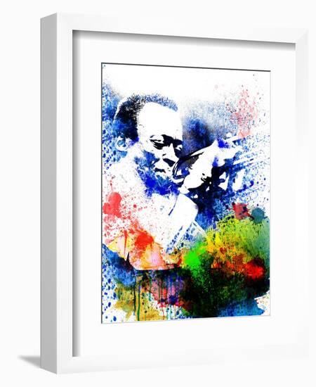 John Coltrane Watercolor-Jack Hunter-Framed Art Print