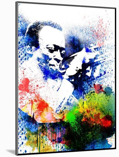 John Coltrane Watercolor-Jack Hunter-Mounted Art Print