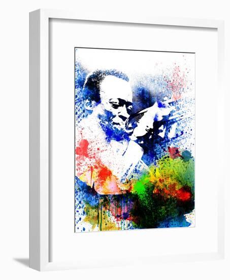 John Coltrane Watercolor-Jack Hunter-Framed Art Print