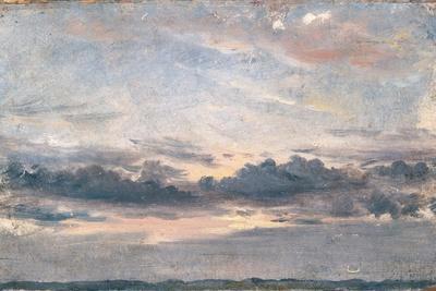 A Cloud Study, Sunset, C.1821 (Oil on Paper on Millboard)