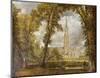 John Constable (The cathedral of Salisbury from the garden of the Bishop of view) Art Poster Print-null-Mounted Poster