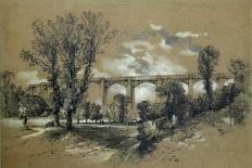 The Blatchford Viaduct, C1835 (Pencil with Wash on Paper)-John Cooke Bourne-Giclee Print