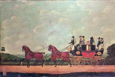 The Dartford, Crayford and Bexley Stagecoach-John Cordrey-Giclee Print