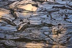 Sunset Reflections over Rice Fields in Yuanyang, China-John Crux-Framed Stretched Canvas