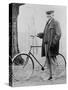 John D. Rockefeller 1939-1937 with His Bicycle after His Retirement, 1913-null-Stretched Canvas