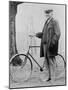 John D. Rockefeller 1939-1937 with His Bicycle after His Retirement, 1913-null-Mounted Photo