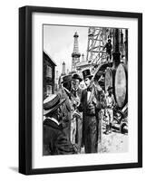 John D Rockefeller and Samuel Andrews, a Candlemaker, Saw the Future in Refining Petroleum from…-English School-Framed Giclee Print