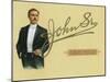 John D. Rockefeller Sr Brand Cigar Box Label-Lantern Press-Mounted Art Print