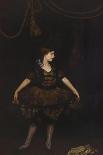 The Dancer in Black-John da Costa-Framed Stretched Canvas