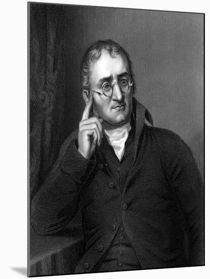 John Dalton, English Chemist, C1860-null-Mounted Giclee Print