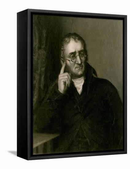 John Dalton, English Chemist-Science Source-Framed Stretched Canvas