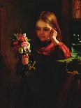 Girl with Flowers-John Davidson-Giclee Print