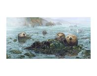 Carmel Coast Otters-John Dawson-Framed Giclee Print