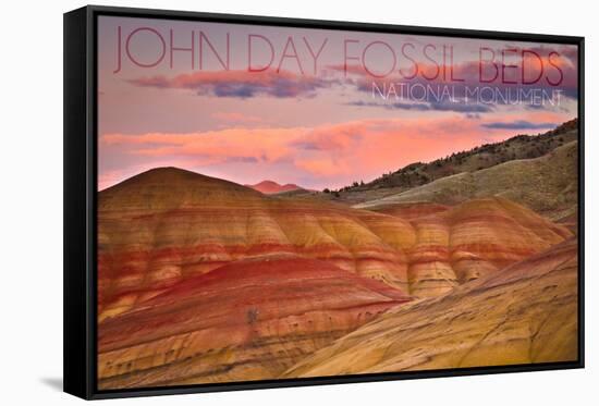 John Day Fossil Beds, Oregon-Lantern Press-Framed Stretched Canvas