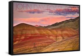 John Day Fossil Beds, Oregon-Lantern Press-Framed Stretched Canvas
