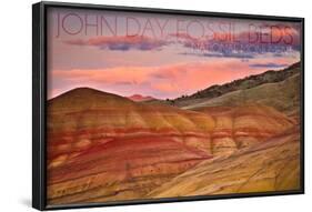 John Day Fossil Beds, Oregon-Lantern Press-Framed Art Print