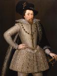 Portrait of James I of England-John De Critz The Elder-Framed Stretched Canvas