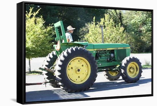 John Deere 2940 Tractor Photo Art Print Poster-null-Framed Stretched Canvas